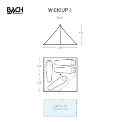 Bach Wickiup 4 Zelt (willow-bough-green) -Hanwag Verkauf Bach Wickiup 4 Zelt willow bough green D 282979 7010222 Bild 3