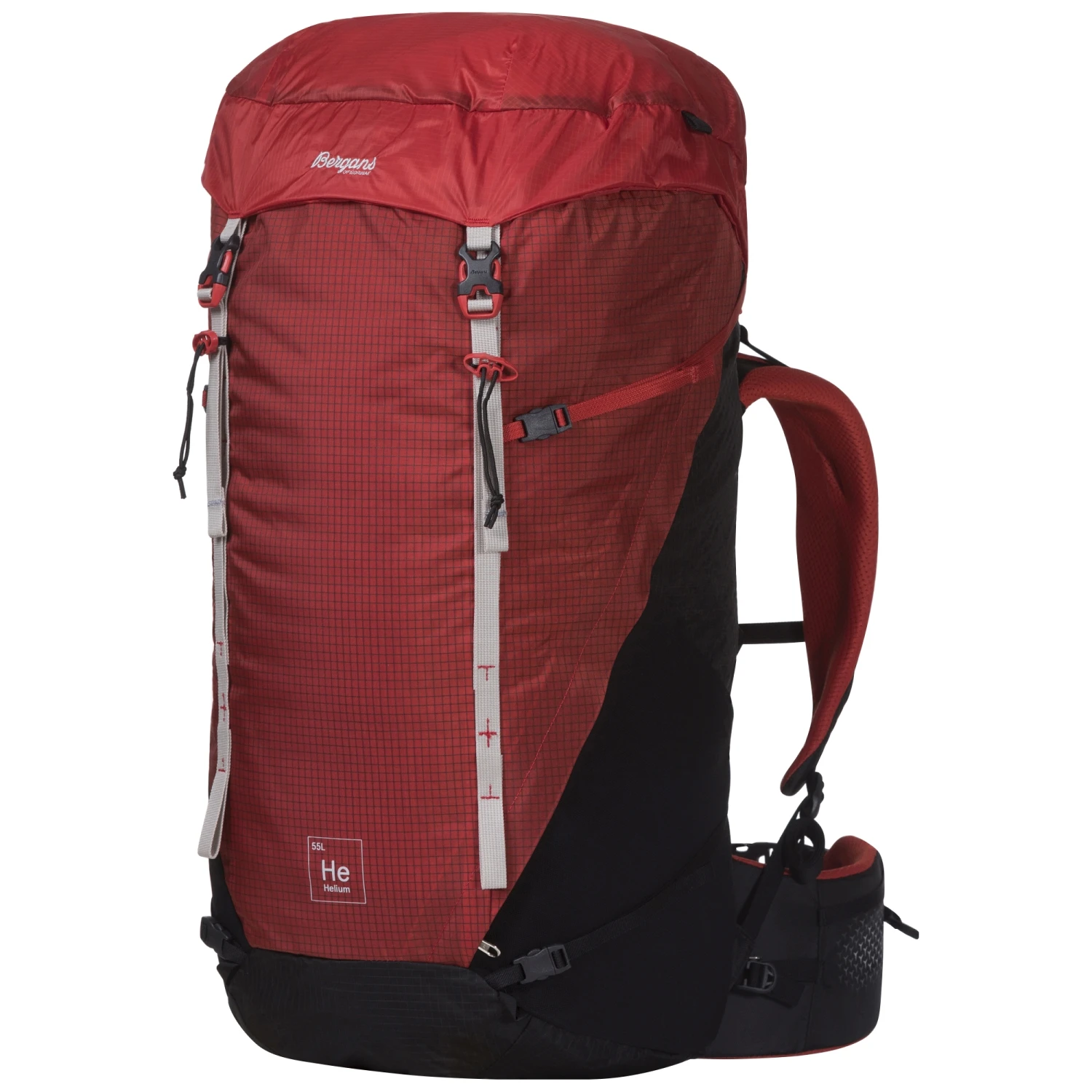 Bergans Helium V5 55L Rucksack (red-sand/black/aluminium)
