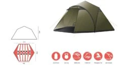 Grand Canyon Black Knob 10 Zelt (capulet-olive) -Hanwag Verkauf Grand Canyon Black Knob 10 Zelt capulet olive D 330015 Bild 5