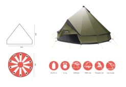 Grand Canyon Indiana 10 Zelt (capulet-olive) -Hanwag Verkauf Grand Canyon Indiana 10 Zelt capulet olive D 330013 Bild 5