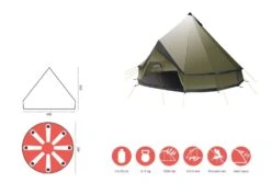 Grand Canyon Indiana 8 Zelt (capulet-olive) -Hanwag Verkauf Grand Canyon Indiana 8 Zelt capulet olive D 330036 Bild 4