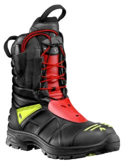 Haix Fire Eagle Pro Feuerwehrstiefel (schwarz/rot)