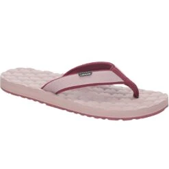 Lizard Way Damen Sandale (plain-amaranth-red)