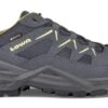 Lowa Sirkos Evo GTX Lo Wanderschuhe (stahlblau/senf)