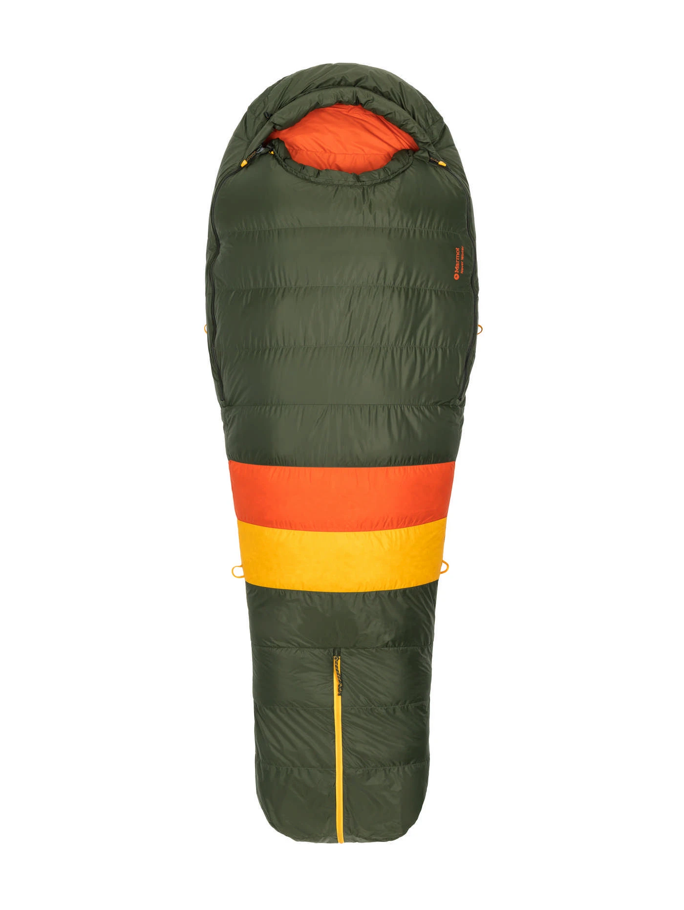 Marmot Never Winter Long Schlafsack (nori/red-sun) 1 Marmot Never Winter Long Schlafsack (nori/red-sun)