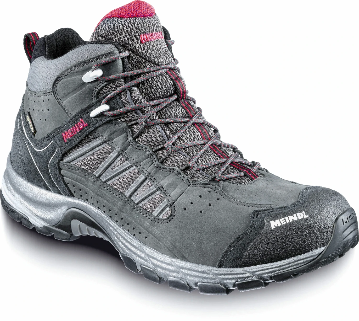 Meindl Journey Mid GTX Wanderschuhe (anthrazit/rot) 1 Meindl Journey Mid GTX Wanderschuhe (anthrazit/rot)