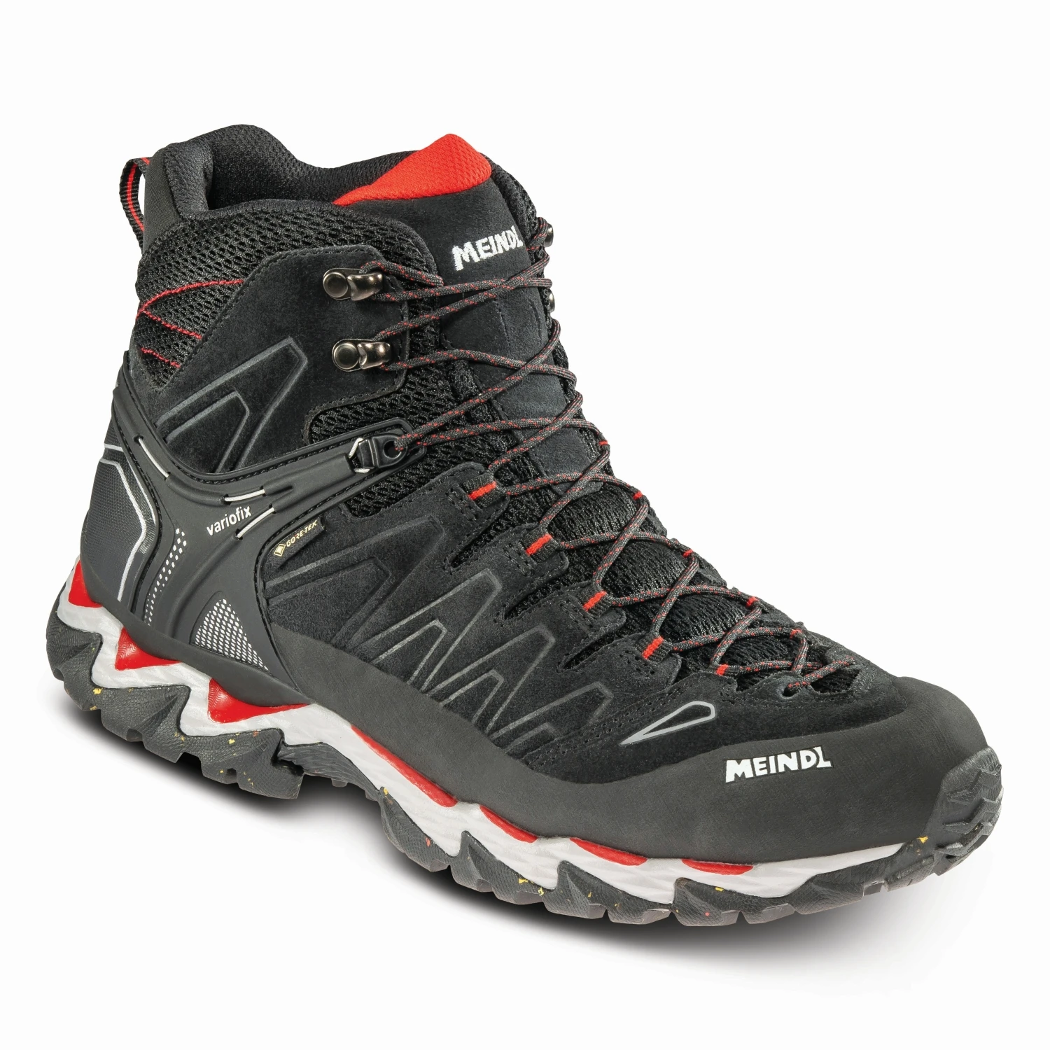 Meindl Lite Hike GTX Wanderschuhe (schwarz/rot) 1 Meindl Lite Hike GTX Wanderschuhe (schwarz/rot)