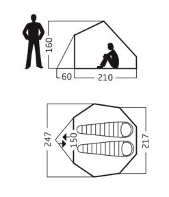 Nordisk Asgard Tech Mini Zelt (sandshell) -Hanwag Verkauf Nordisk Asgard Tech Mini Zelt sandshell D 148055 Bild 5