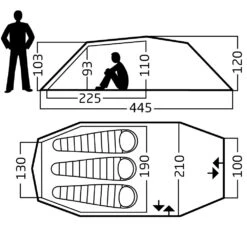 Nordisk Oppland 3 PU Zelt (dark-olive) -Hanwag Verkauf Nordisk Oppland 3 PU Zelt dark olive D 122077 Bild 5