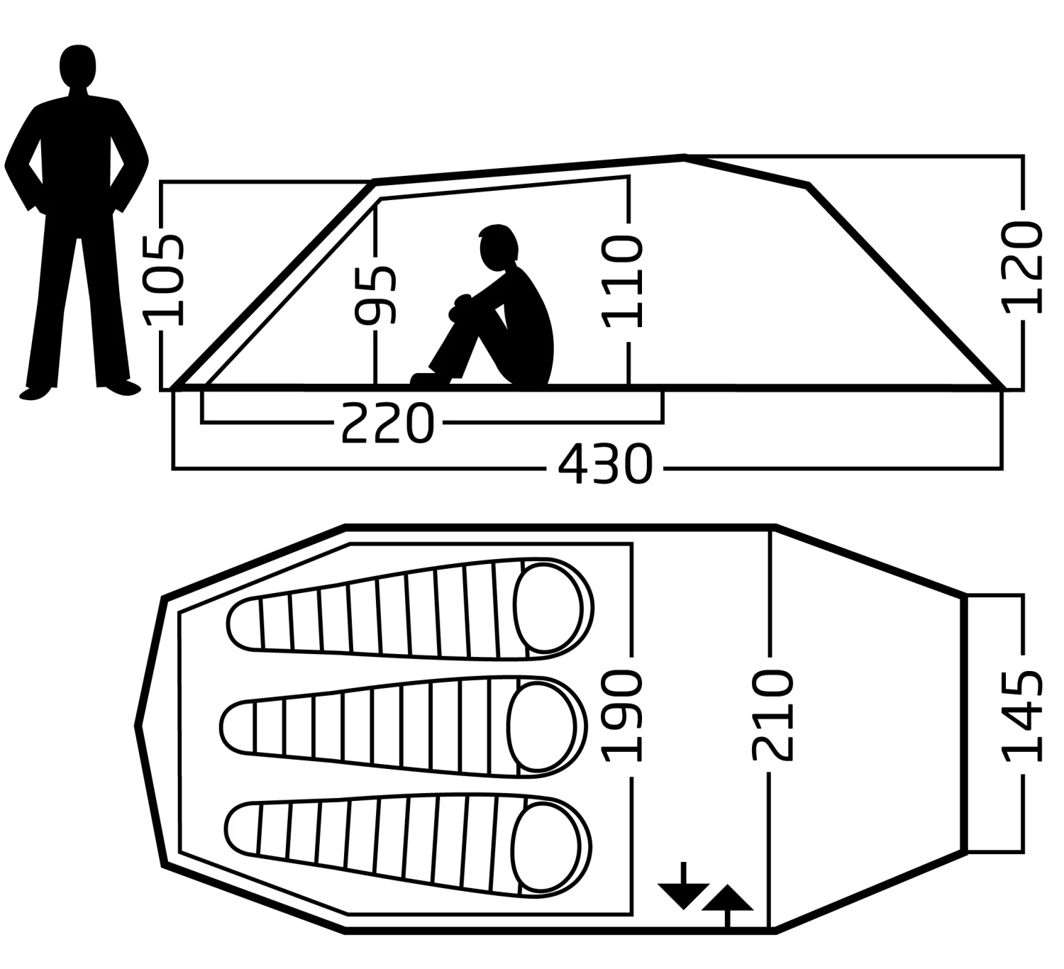 Nordisk Oppland Lightweight 3-Personen Zelt (burnt-red) 5 Nordisk Oppland Lightweight 3-Personen Zelt (burnt-red) – Bild 5