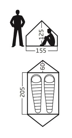 Nordisk Ydun Tech Mini Zelt (sandshell) -Hanwag Verkauf Nordisk Ydun Tech Mini Zelt sandshell D 148051 Bild 5