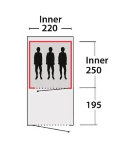 Outwell Huntley 3SATC 3-Personen Zelt (grey) -Hanwag Verkauf Outwell Huntley 3SATC 3 Personen Zelt grey D 110788 Bild 3