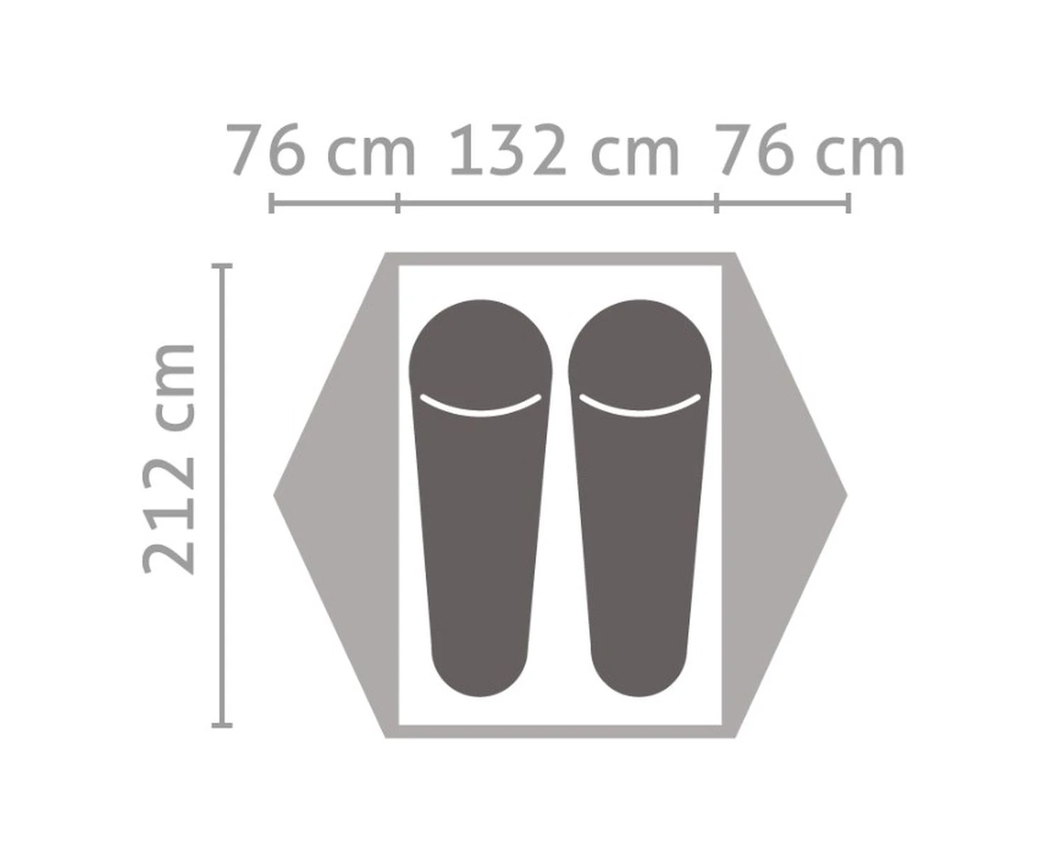 Salewa Latitude 2 Zelt (cactus/grey) 2 Salewa Latitude 2 Zelt (cactus/grey) – Bild 2