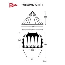 Spatz Wigwam 5 BTC Zelt (brown-sand) -Hanwag Verkauf Spatz Wigwam 5 BTC Zelt brown sand D 282989 7004222 Bild 5