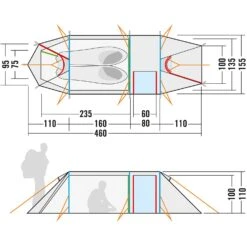 Tatonka Alaska 2.235 PU 2 Zelt (light-olive) -Hanwag Verkauf Tatonka Alaska 2.235 PU 2 Zelt light olive D 2455 333 Bild 3