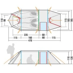Tatonka Alaska 3.235 PU 3 Zelt (light-olive) -Hanwag Verkauf Tatonka Alaska 3.235 PU 3 Zelt light olive D 2457 333 Bild 3
