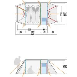 Tatonka Alaska DLX 3 Zelt (light-olive) -Hanwag Verkauf Tatonka Alaska DLX 3 Zelt light olive D 2584 333 Bild 3