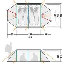 Tatonka Buffin 4 Zelt (light-olive) -Hanwag Verkauf Tatonka Buffin 4 Zelt light olive D 2430 333 Bild 3