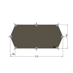 Tatonka Tarp Wing 1 LT (stone-grey/olive)