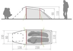 Vaude Arco 2P Zelt (buckeye) -Hanwag Verkauf Vaude Arco 2P Zelt buckeye D 11496 594 Bild 4