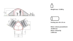 Hanwag Verkauf -Hanwag Verkauf Vaude Badawi 4P Zelt sand D 10749 505 Bild 2