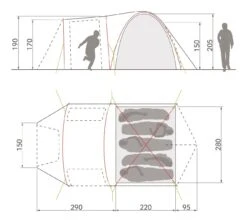 Vaude Campo Casa XT 5P Zelt (terracotta) 7 Vaude Campo Casa XT 5P Zelt (terracotta) -Hanwag Verkauf Vaude Campo Casa XT 5P Zelt terracotta D 14229 170 Bild 4