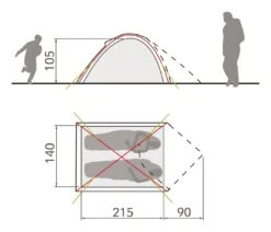 Vaude Campo Compact 2P Zelt (chute-green) 5 Vaude Campo Compact 2P Zelt (chute-green) -Hanwag Verkauf Vaude Campo Compact 2P Zelt chute green D 14219 459 Bild 3