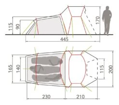 Vaude Chapel L XT 3P Zelt (avocado) 9 Vaude Chapel L XT 3P Zelt (avocado) -Hanwag Verkauf Vaude Chapel L XT 3P Zelt avocado D 14561 451 Bild 5