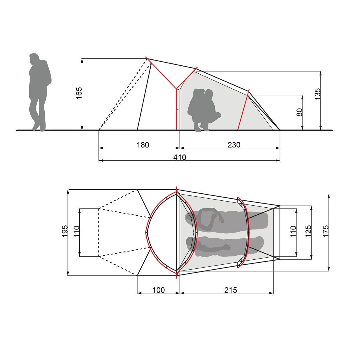 Vaude Chapel SUL XT 2P Zelt (cress-green) 2 Vaude Chapel SUL XT 2P Zelt (cress-green) – Bild 2