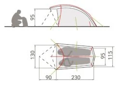 Vaude Taurus 2P Zelt (buckeye) -Hanwag Verkauf Vaude Taurus 2P Zelt buckeye D 11498 594 Bild 4