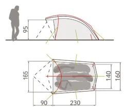 Vaude Taurus 3P Zelt (buckeye) -Hanwag Verkauf Vaude Taurus 3P Zelt buckeye D 11499 594 Bild 4